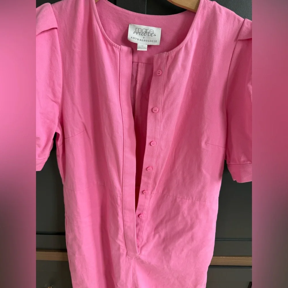 Mare Mare X Anthropologie Pink Jumpsuit -• M - Picture 4 of 11